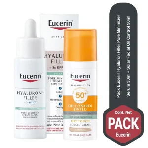 Pack Eucerin Hyaluron Filler Pore Minimizer Serum 30ml + Solar Facial Oil Control 50ml